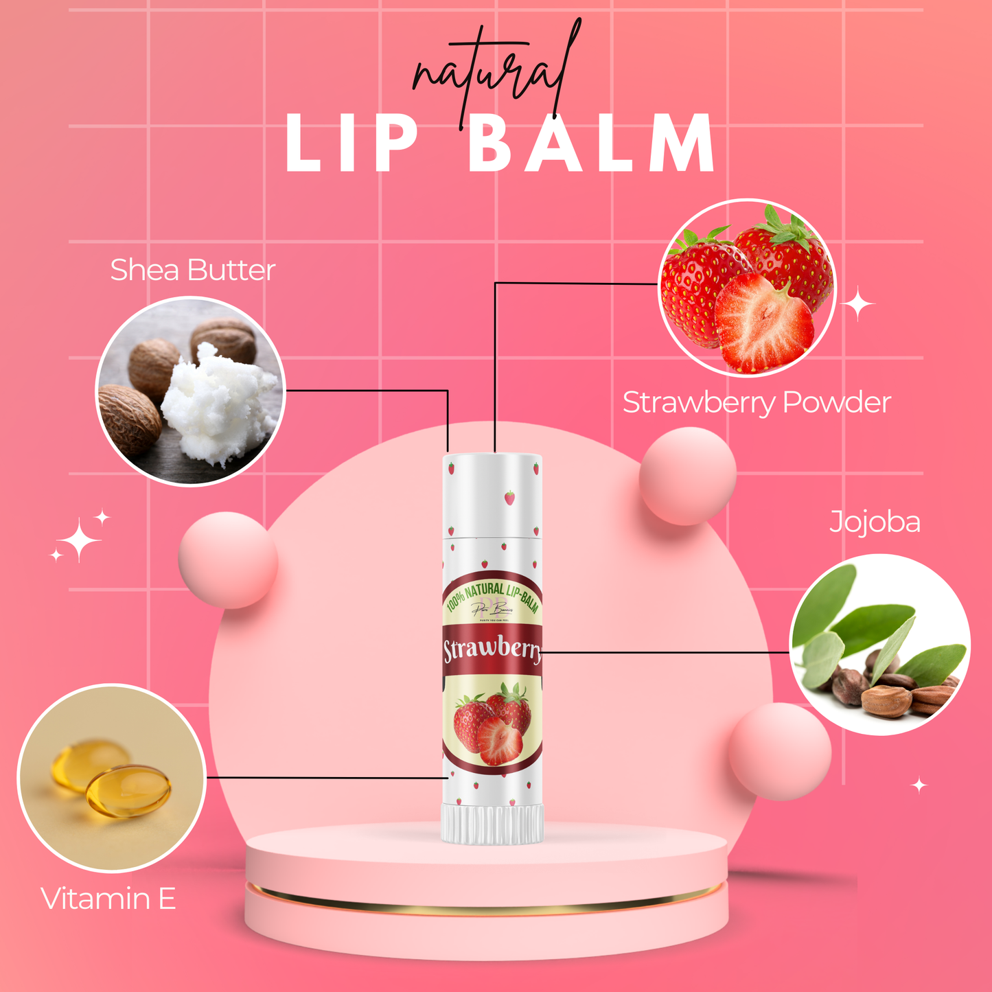 Strawberry Bliss Lip Balm